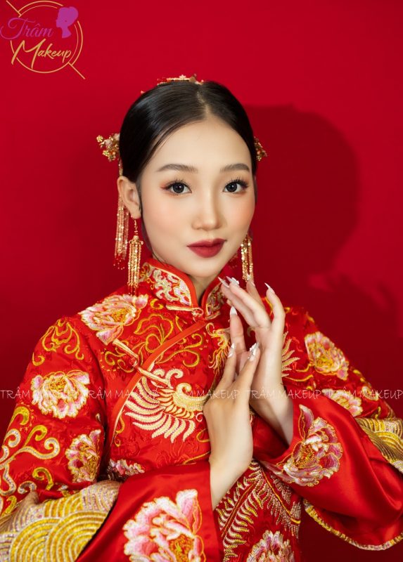 Cô dâu trung hoa xu hướng Trang điểm Makeup cô dâu tiệc họ Tuy Hoà Phú Yên (2)