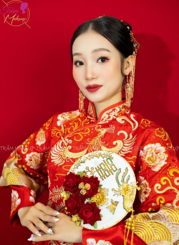 Cô dâu trung hoa xu hướng Trang điểm Makeup cô dâu tiệc họ Tuy Hoà Phú Yên (3)