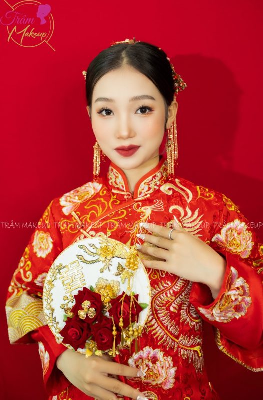 Cô dâu trung hoa xu hướng Trang điểm Makeup cô dâu tiệc họ Tuy Hoà Phú Yên (4)